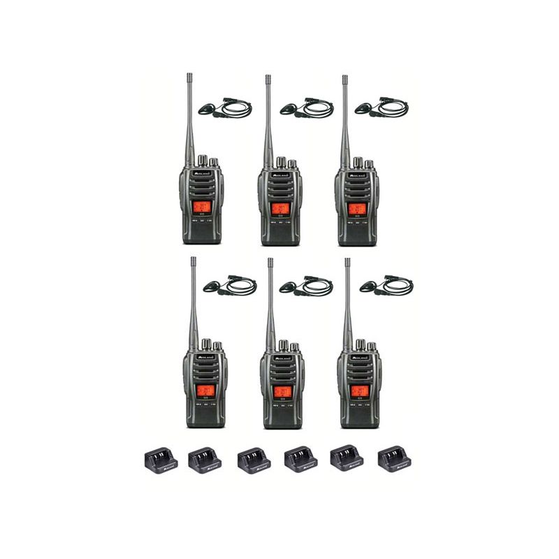 Set Van Midland G Uhf Pmr Portofoons Met D Shape Oortje