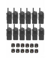 Set van 12 Inrico T522A IP66 4G LTE POC Zello Portofoon K1 2-Pins