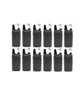 Set van 12 Baofeng BF-R5 dunne uhf mini portofoon 5 watt met G-shape oortje