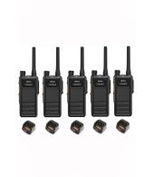 Set van 5 Hytera HP605 UHF DMR IP67 5Watt met tafellader 