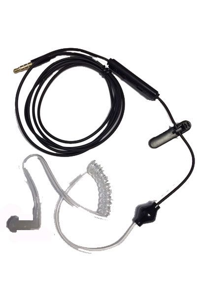 Pijnstiller Situatie volgorde Zello Beveiliging headset 3,5mm met PTT voor Smartphone Zwart - VOOR IOS EN  ANDROID
