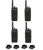 Set van 4 Motorola XT420 UHF IP55 PMR446 Portofoon met laders