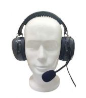 Huismerk CH-3 Hoofdband headset met boom microfoon en PTT K1 2-Pins aansluiting 