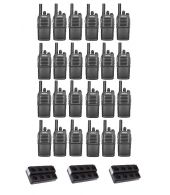 Set van 24 Inrico T526 IP54 4G LTE POC Zello Portofoons met multilader