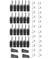 Set van 24 Motorola R5 UHF DMR IP67 NKP 5 Watt met multilader en beveiligingoortje