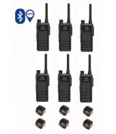 Set van 6 Hytera HP605G DMR UHF IP67 5W GPS, Bluetooth en tafellader