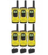 Set van 6 Motorola TLKR T92 H2O IP67 PMR446 Portofoons 