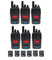 Set van 6 TTI TCB-H100e compacte 27mc Portofoons 4Watt FM en AM