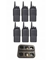 Set van 6 TYT TC-3000A UHF IP55 10Watt met multilader